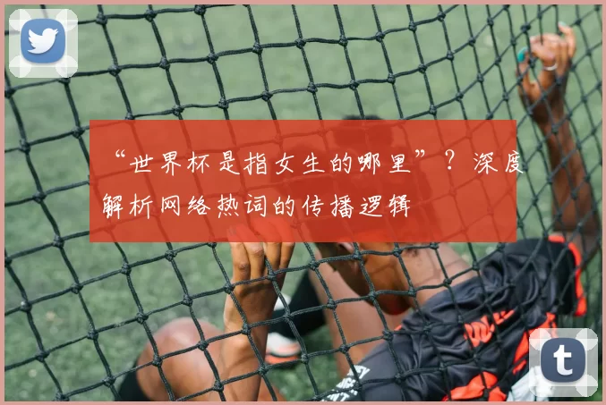 “世界杯是指女生的哪里”？深度解析网络热词的传播逻辑