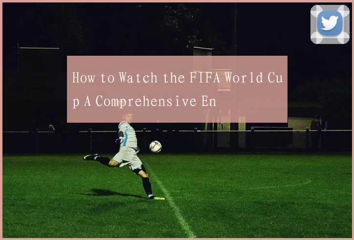 How to Watch the FIFA World Cup A Comprehensive En